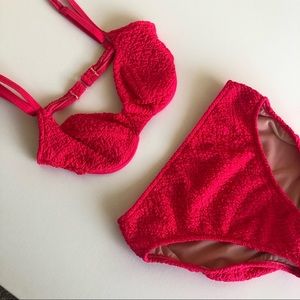 Vintage Crinkle Bikini 80s/90s